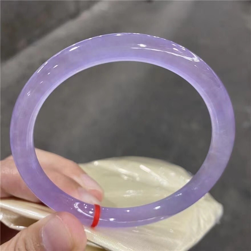 Real Natural Grade AAA Ice purple Myanmar Jade jadeite bracelets 60MM