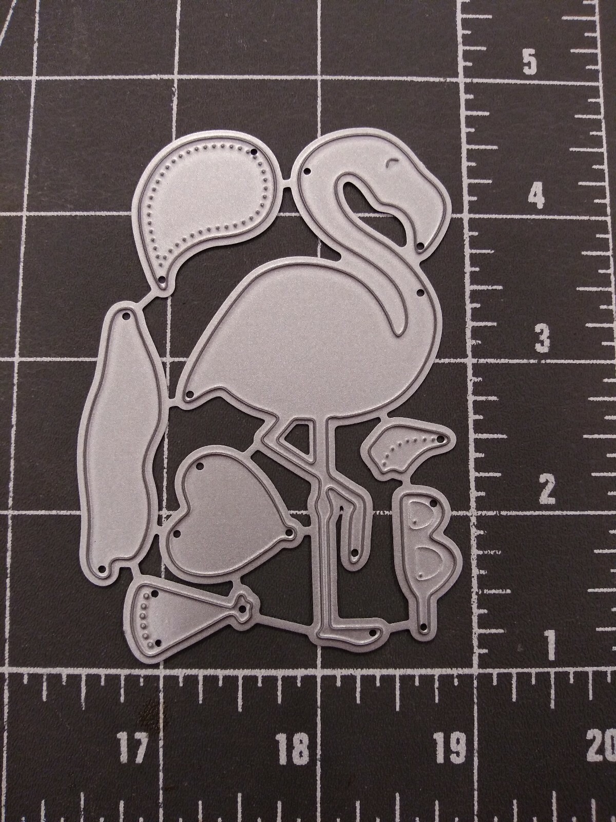 Universal Die Cut Tool Thin Metal Emboss Beach Flamingo Florida Vacation Ocean