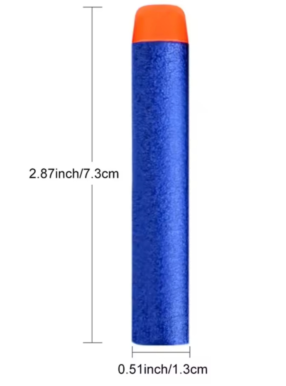 100x Foam Dart Refill Pack - DARK BLUE - Nerf Compatible