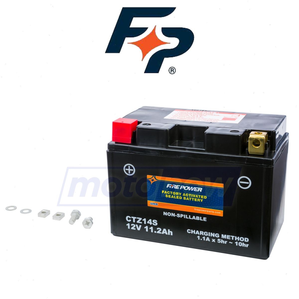 Fire Power Factory Activated Maintenance Free Sealed Battery for 2010-2016 dh