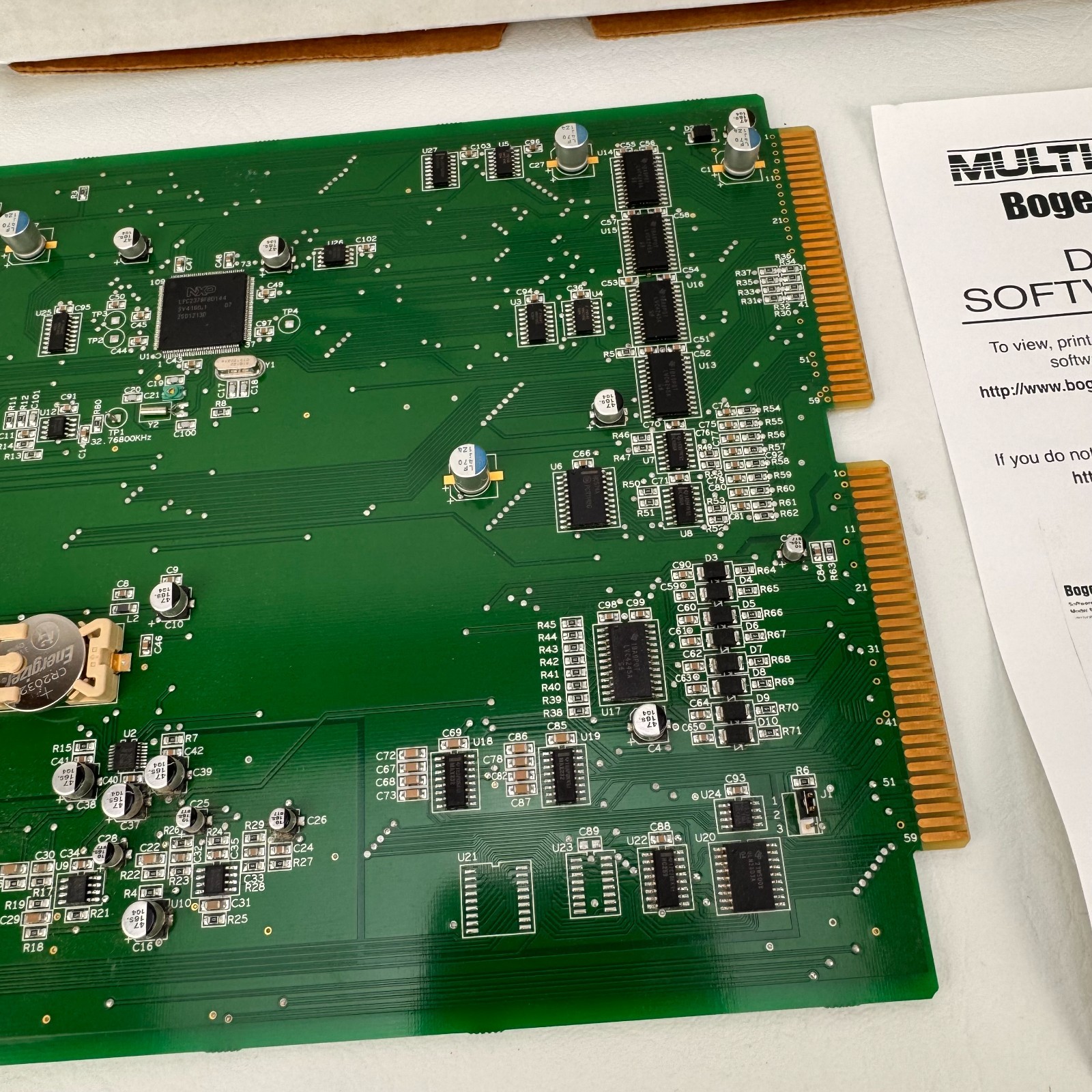 Bogen MCPCA3 Paging Control Card Module Multicom 2000 w/ Box and New Battery
