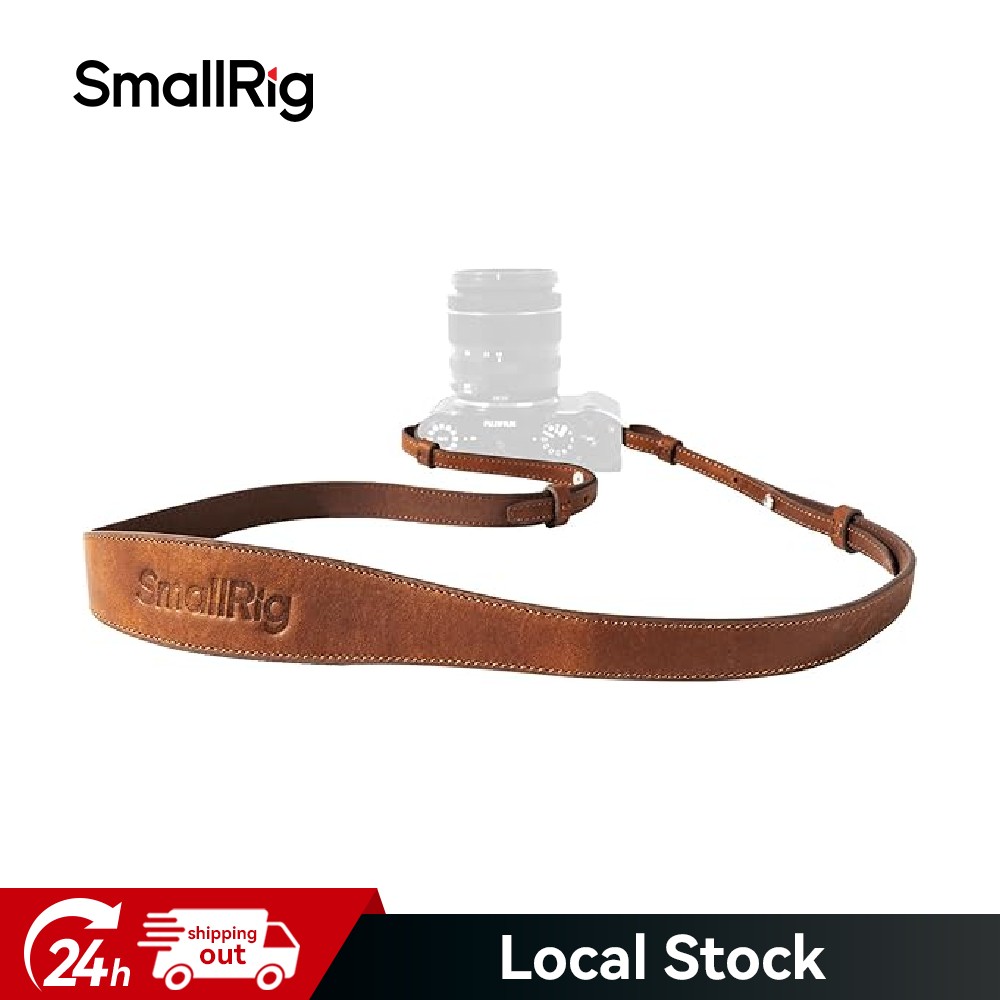 SmallRig Universal Leather Camera Shoulder Strap (Brown) for DSLR 5209