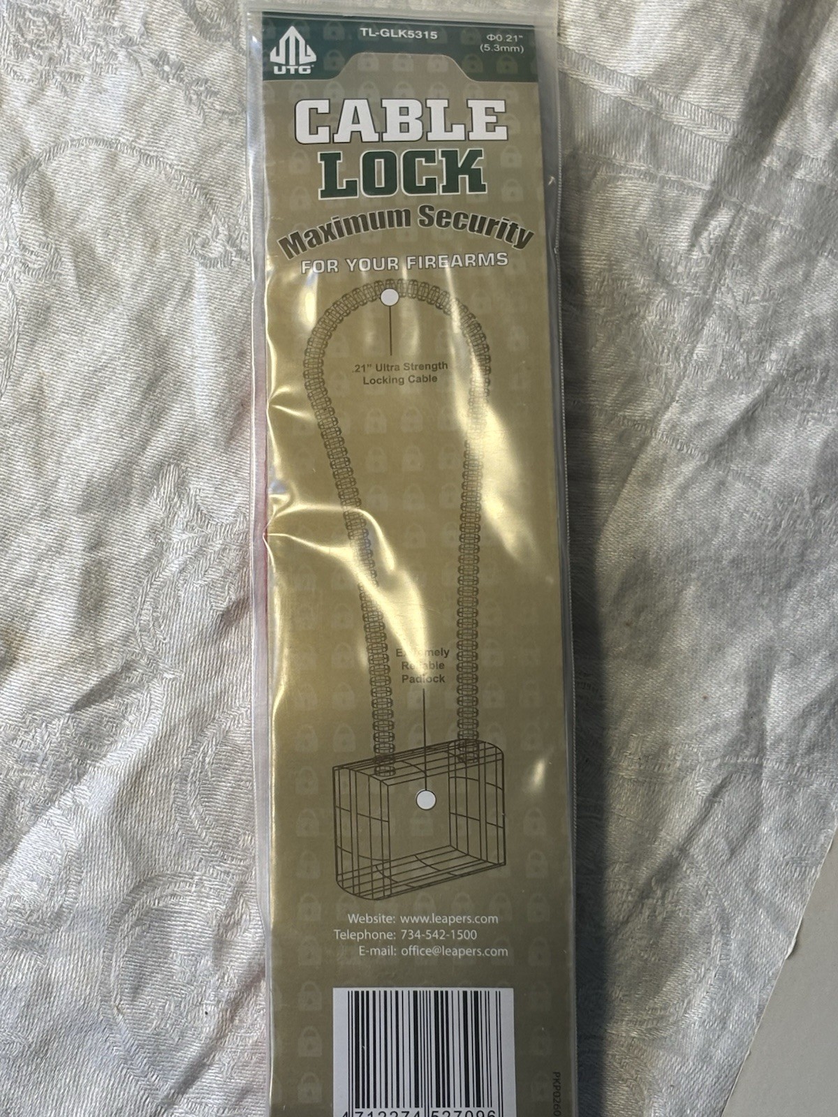 Ruger Pistol And UTG Rifle Adjusting Cable Padlocks