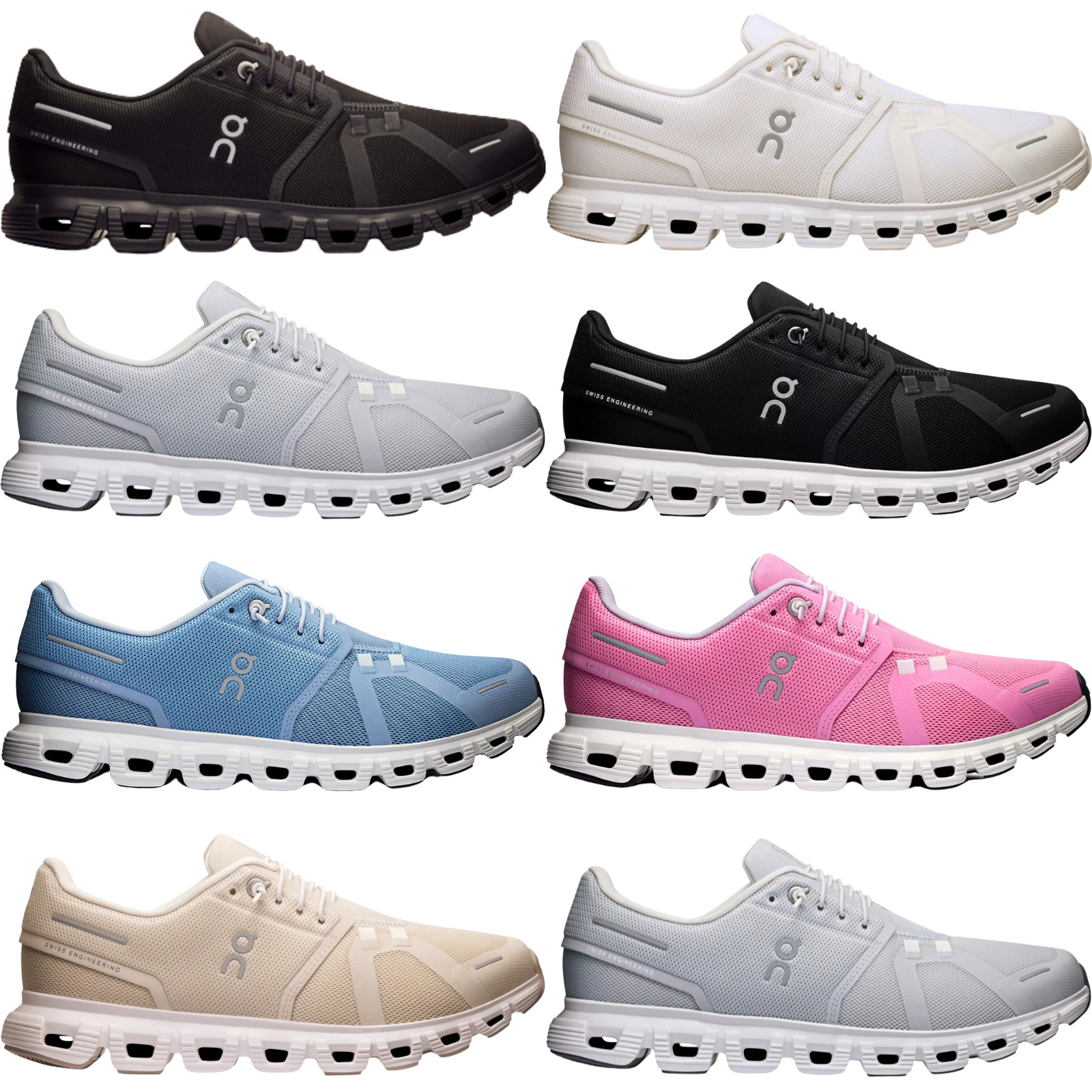 On Cloud 6 Women Running Shoes US Size 6-11 New Colors New in Box Casual Sneaker