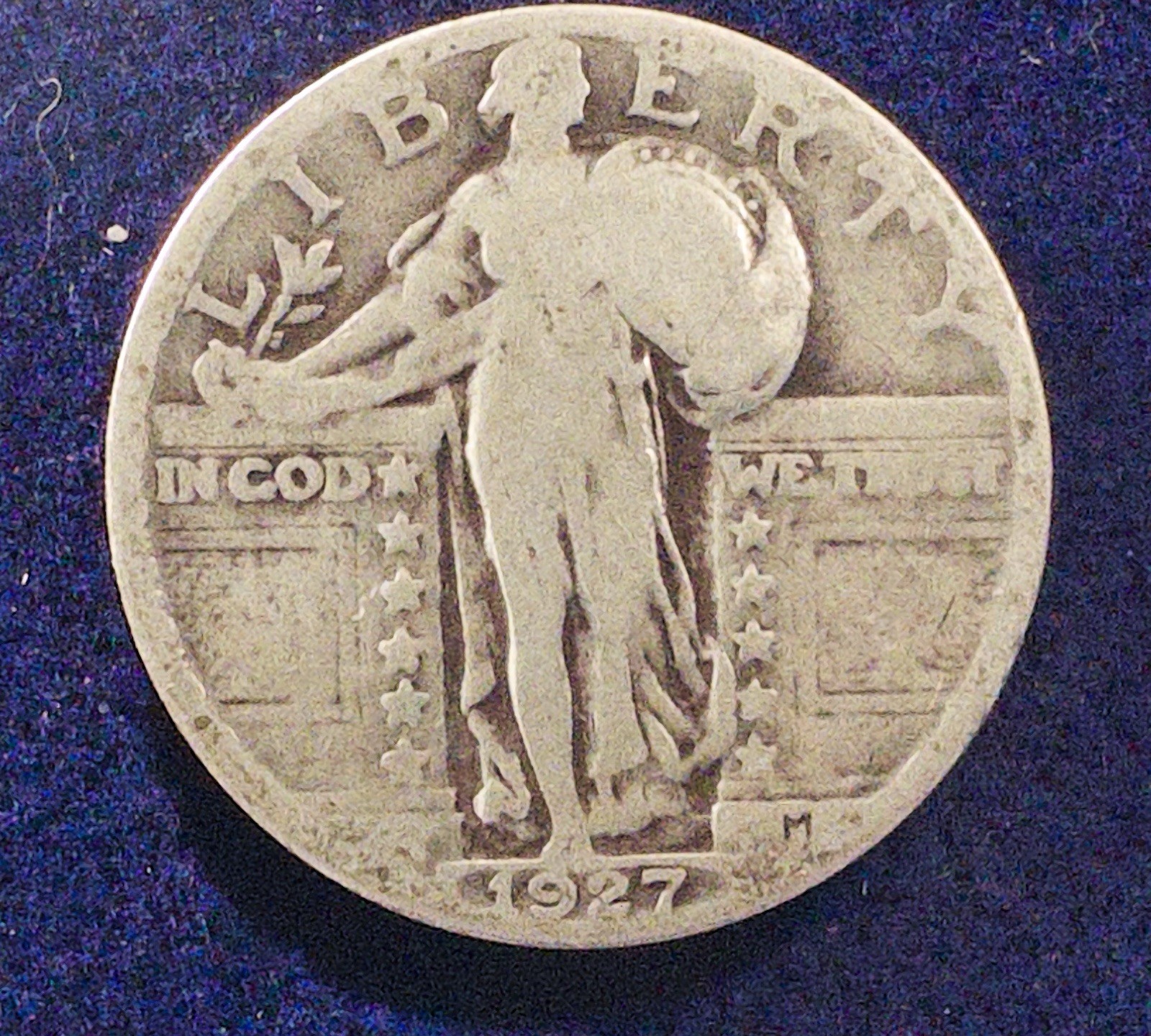 Beautiful 1927-P U.S. Standing Liberty Quarter KM 145