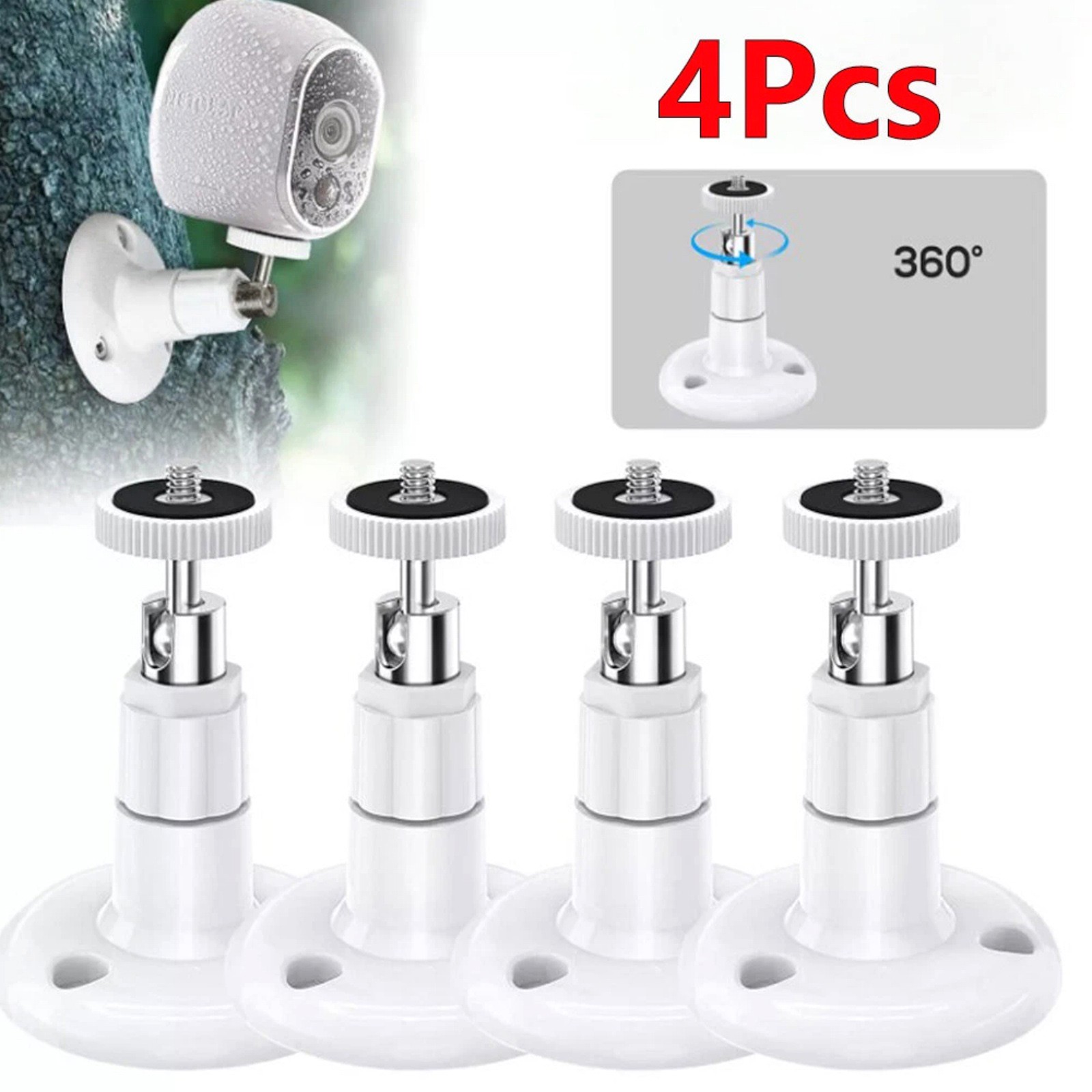 For Arlo Security Camera Wall Bracket 4 Set Adjustable Mount for Pro Series ABS