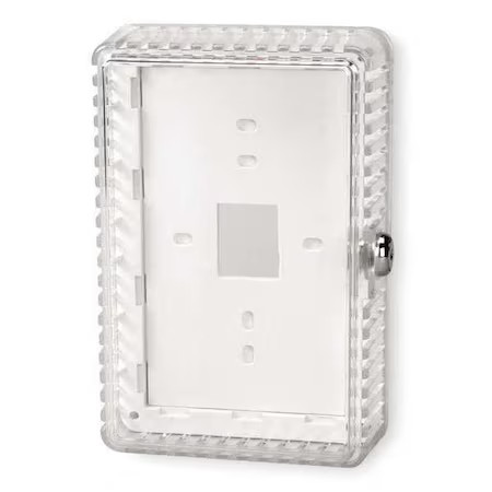 Zoro Select 2E999 Universal Thermostat Guard, Off-White, Plastic, 2E999