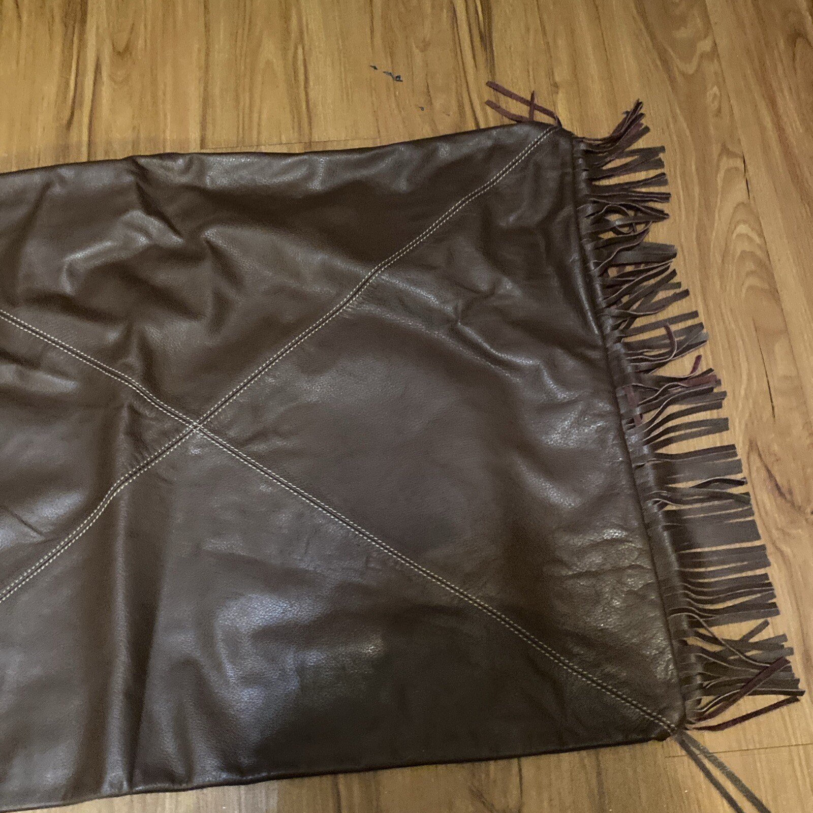 Stetson Leather Rectangle Pillow Case 25 X 19 Read Description