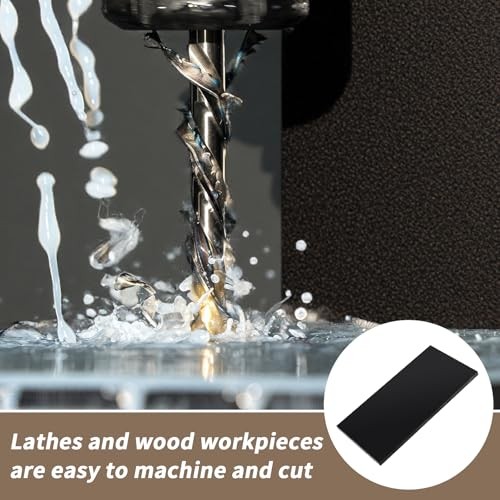 2 Pcs HDPE Plastic Sheet, HDPE Sheet 1/2" Thick, Size 6" x 12", High Density