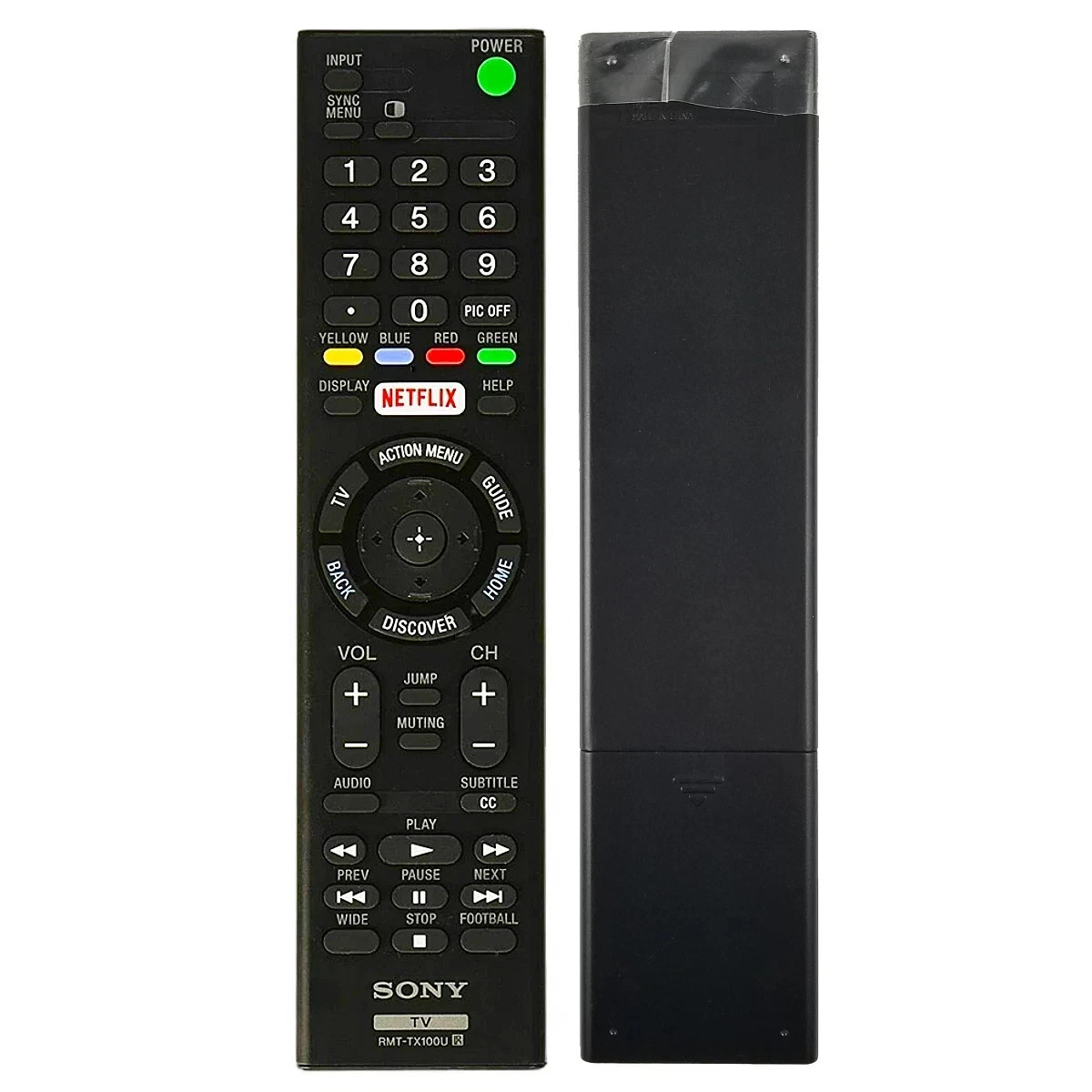 Replacement Sony RMT-TX100U with Netflix Button for Bravia Android Smart TV