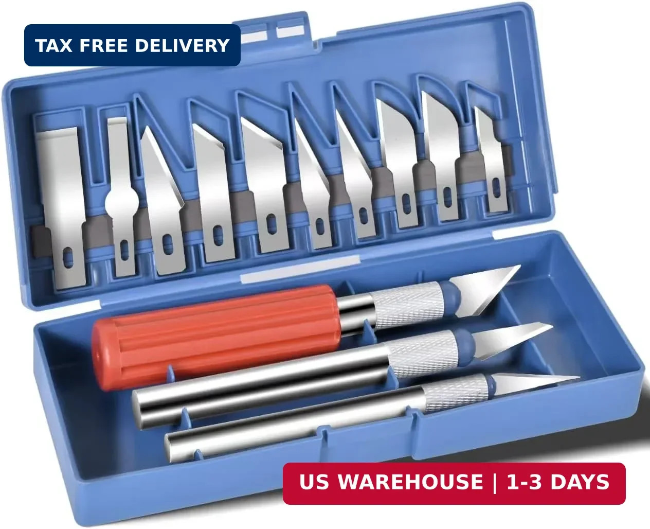 13-piece Precision Exacto Knife Set, as well... including hobby and craft knives