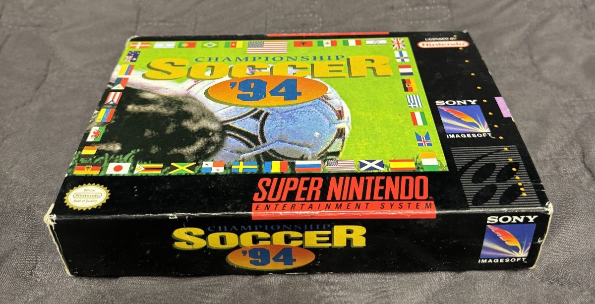 Super Soccer '94  *  Snes Box Only * Super Nintendo Original box football
