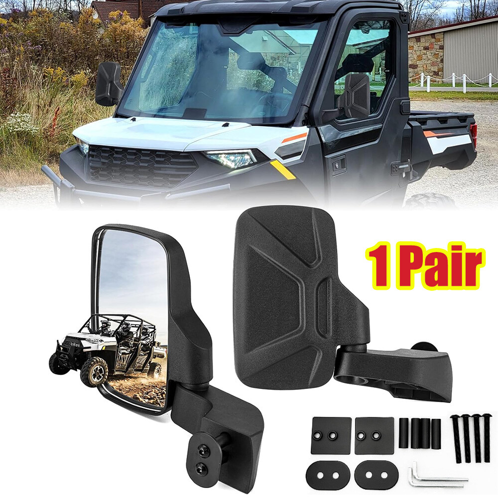 Door Mounted Side Mirrors 2889241 Fit For 2018-2025 Polaris Ranger XP 1000 Crew
