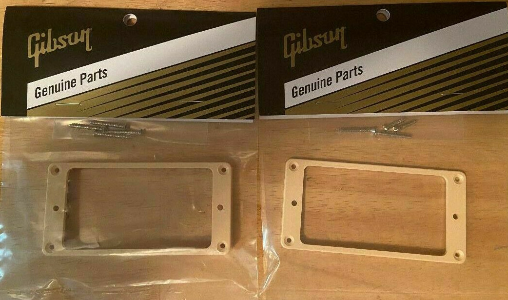 GIBSON Cream Pickup Rings Set Les Paul SG ES Humbucker Creme / USA Genuine®