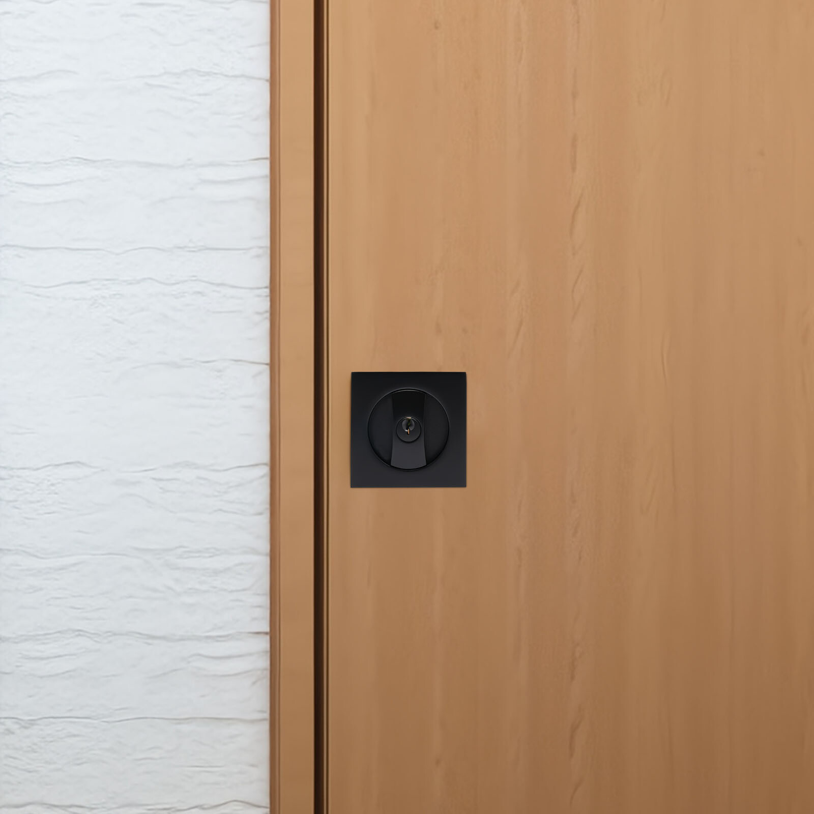 Square Sliding door Lock Privacy Barn Pocket door Entry lock Zinc Alloy Latch