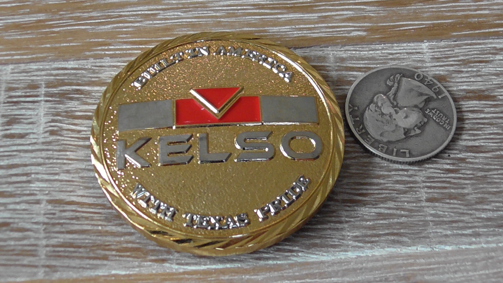 KELSO Technologies Made In America Challenge Coin #B490