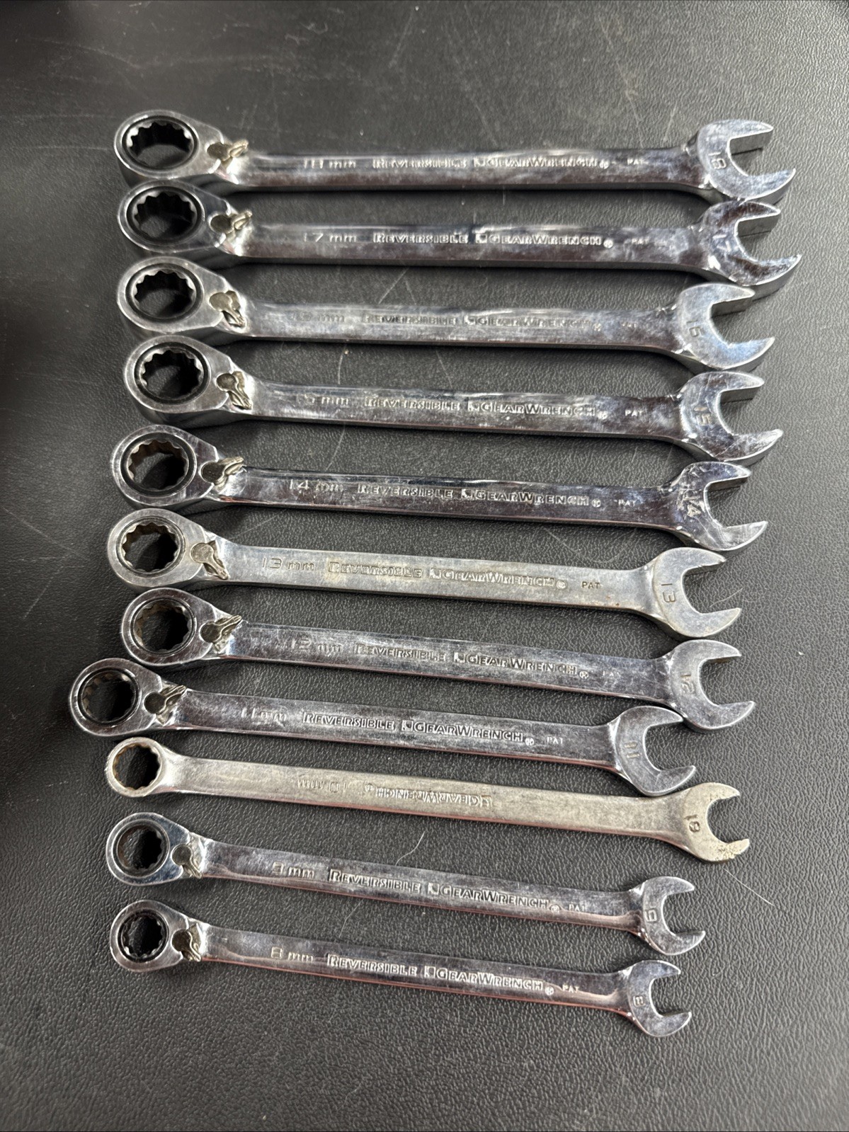 GEARWRENCH Combination Wrench Set: 11 Pc, 8 mm - 19 mm Wrench REPLACED 10mm