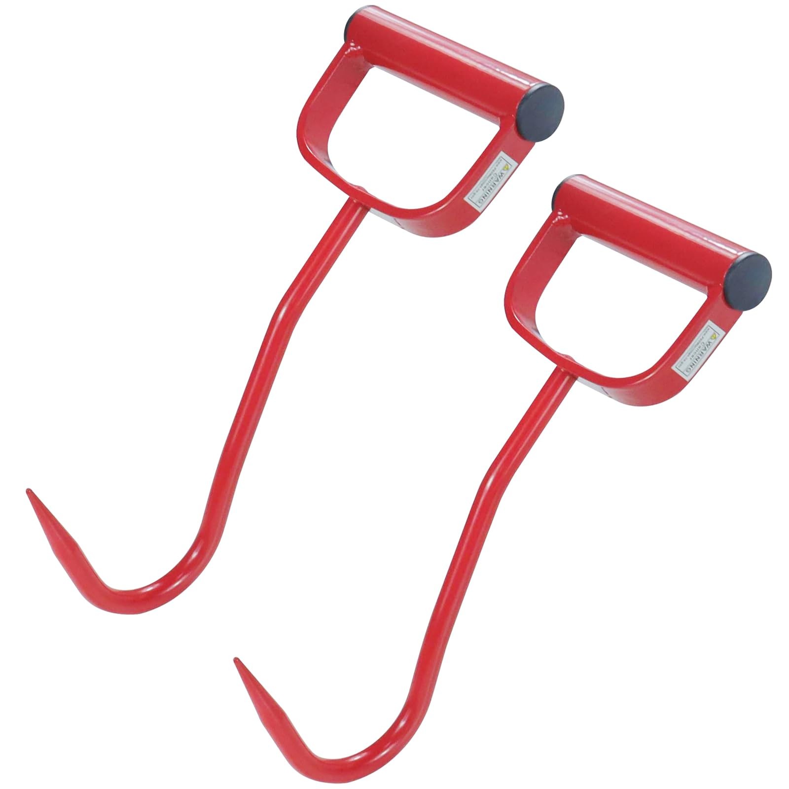2 Pack 11" Hay Hook Replaces 47010500, S47010500, Red, Made of Heavy Duty Met...