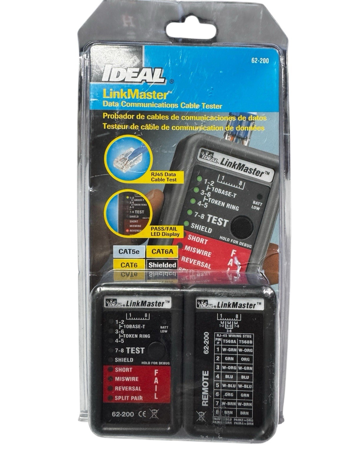 IDEAL 62-200 LINKMASTER UTP/STP WIREMAPPER AND TESTER