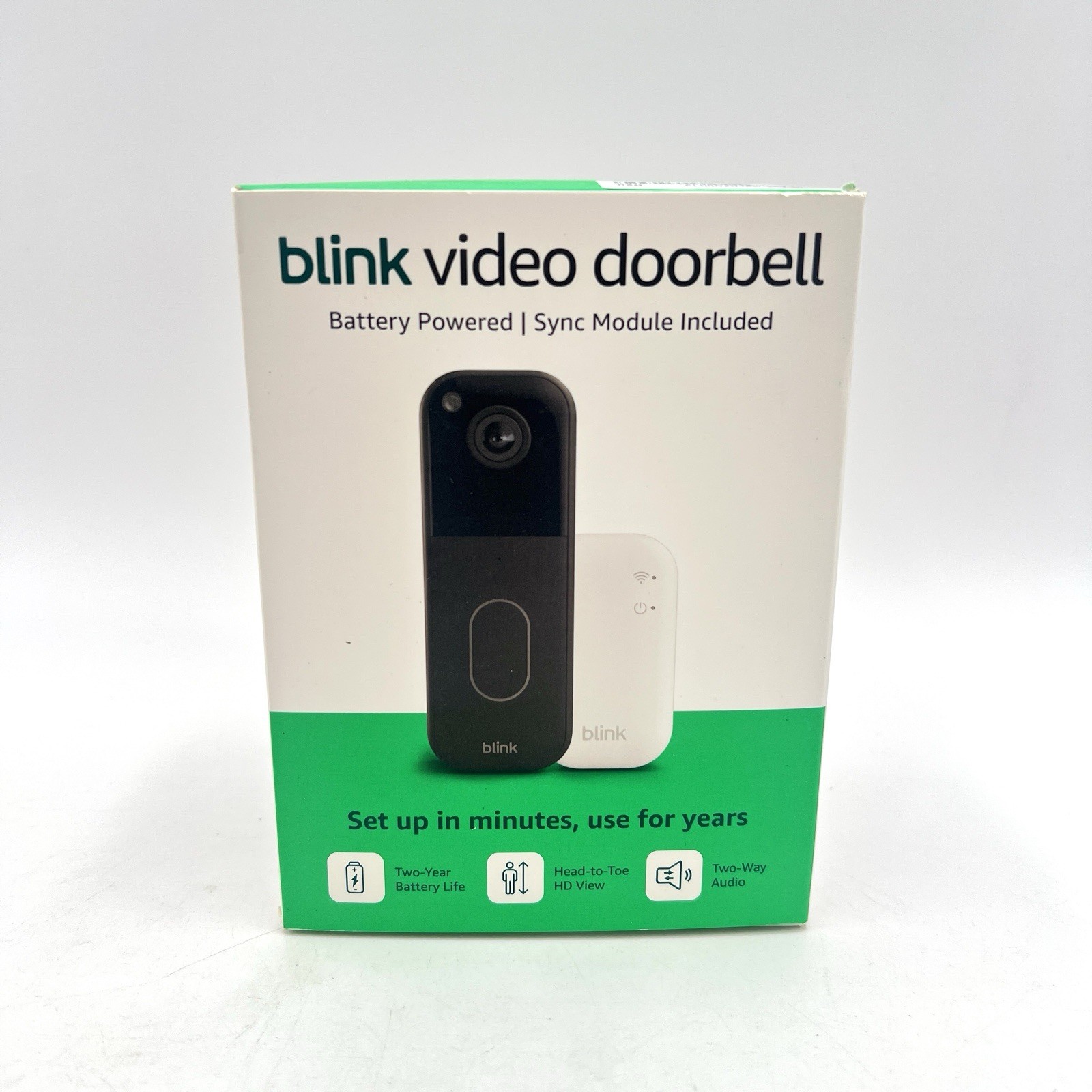 Blink Smart Video Doorbell Camera System Wireless Battery Operated W Sync Module