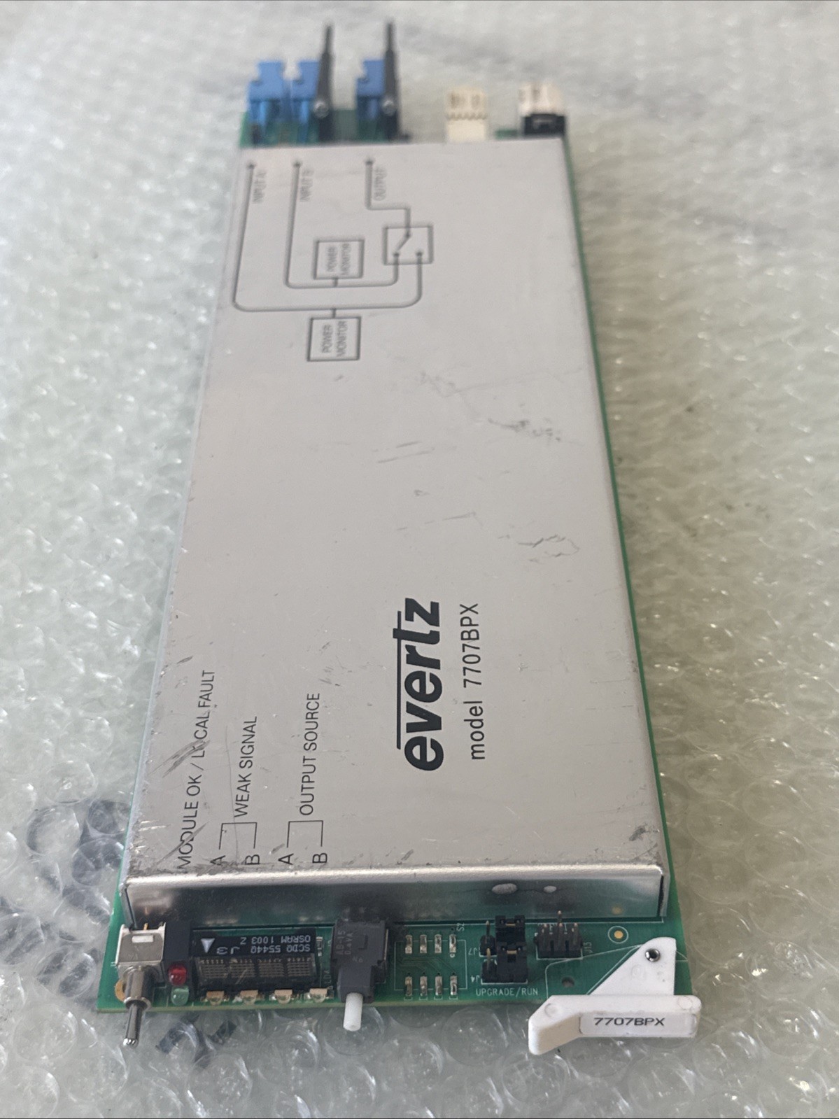 Evertz 7707BPX Optical Bypass Protection Switch