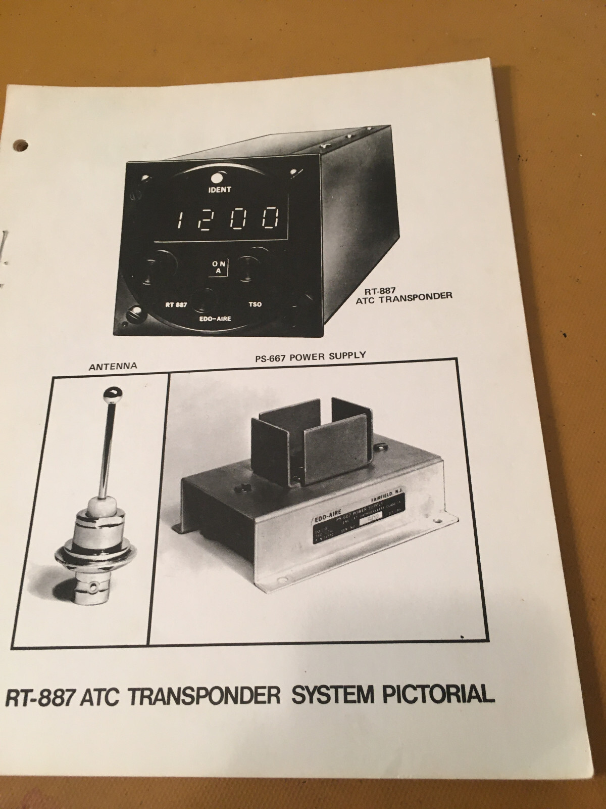 Edo-Aire RT 887 Transponder Install Manual