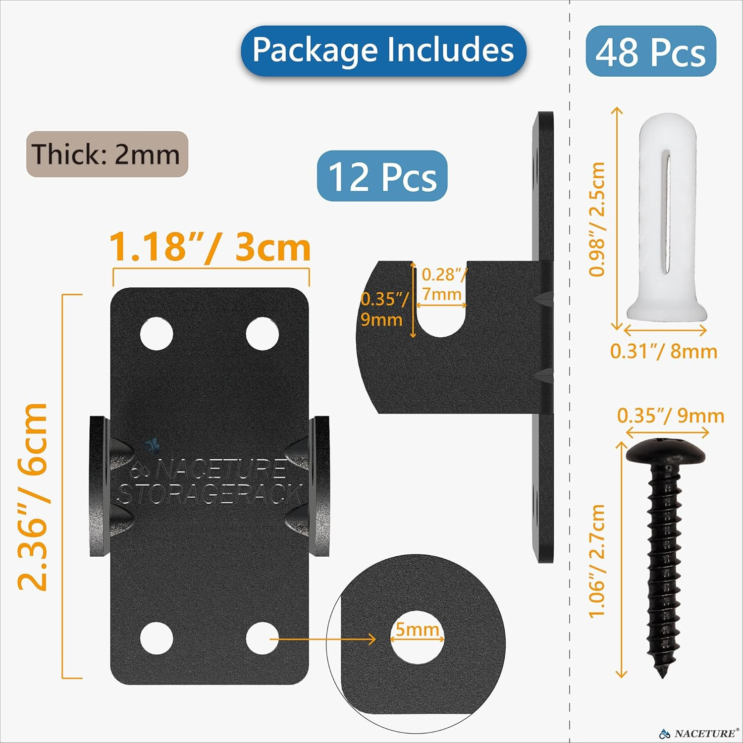 Grid Wall Clips 12 Pack Advanced Gridwall Mount Brackets with Reinforced Double