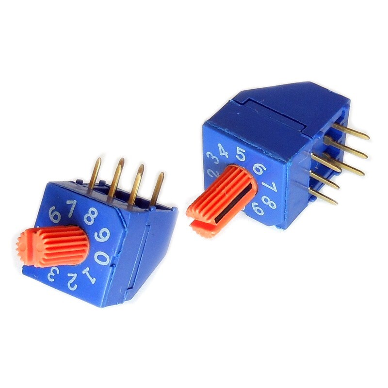 Rotary DIP Switch DRM10CRA Alco BCD 10 Position 6-Pin
