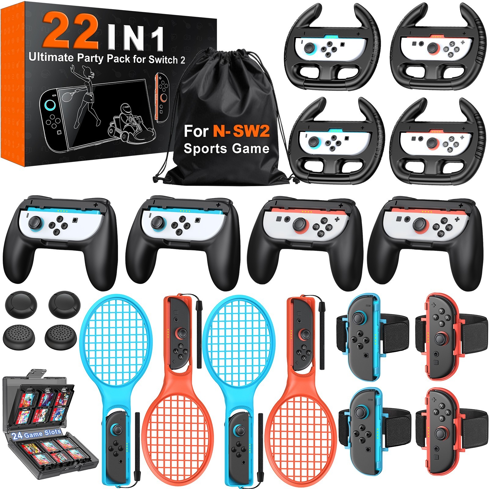 22 in 1 Family Party Kit Sports, All-in-One Kit for Every Sports Game Scenario