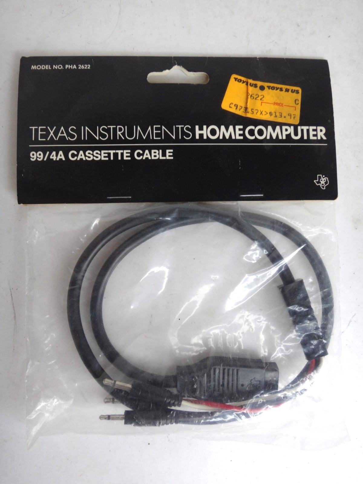 ORIGINAL Teas Instruments TI-99/4A TI99 Home Computer CASSETTE CABLE PHA 2622 🖳