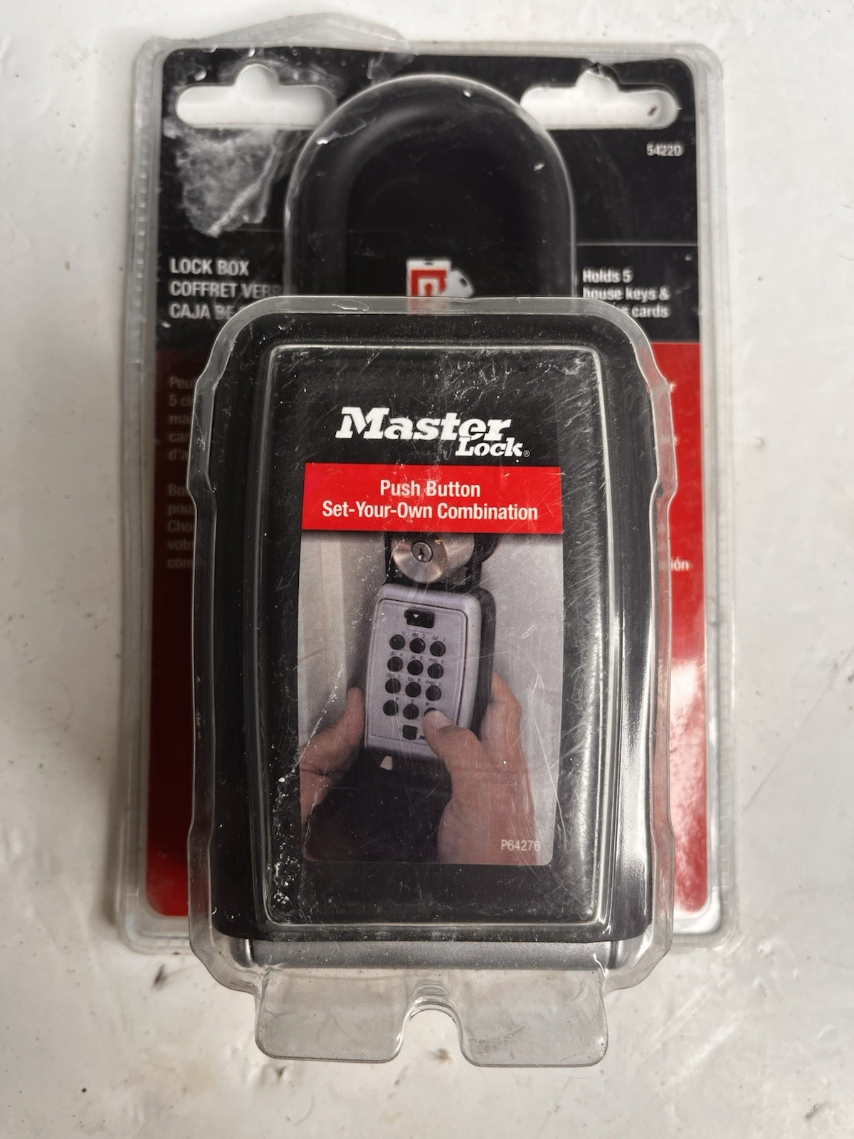 Master Lock Lock Box Combination Push Button Portable Key Safe New Open Box
