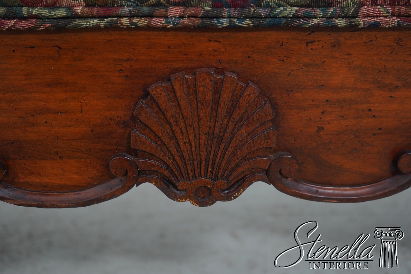 L64191EC: Tapestry Upholstery French Style Long Window Bench