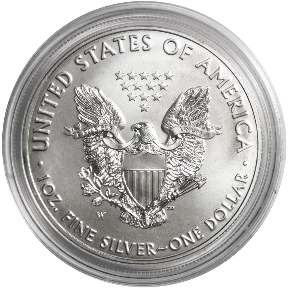 2017-W Burnished $1 American Silver Eagle Box, OGP, & COA DELIVERED #15156