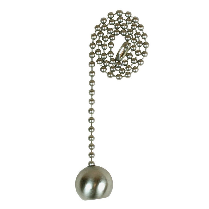 Jandorf 60323 Nickel On/Off Pull Chain 12 in. for Turning Lamp/Ceiling Fans