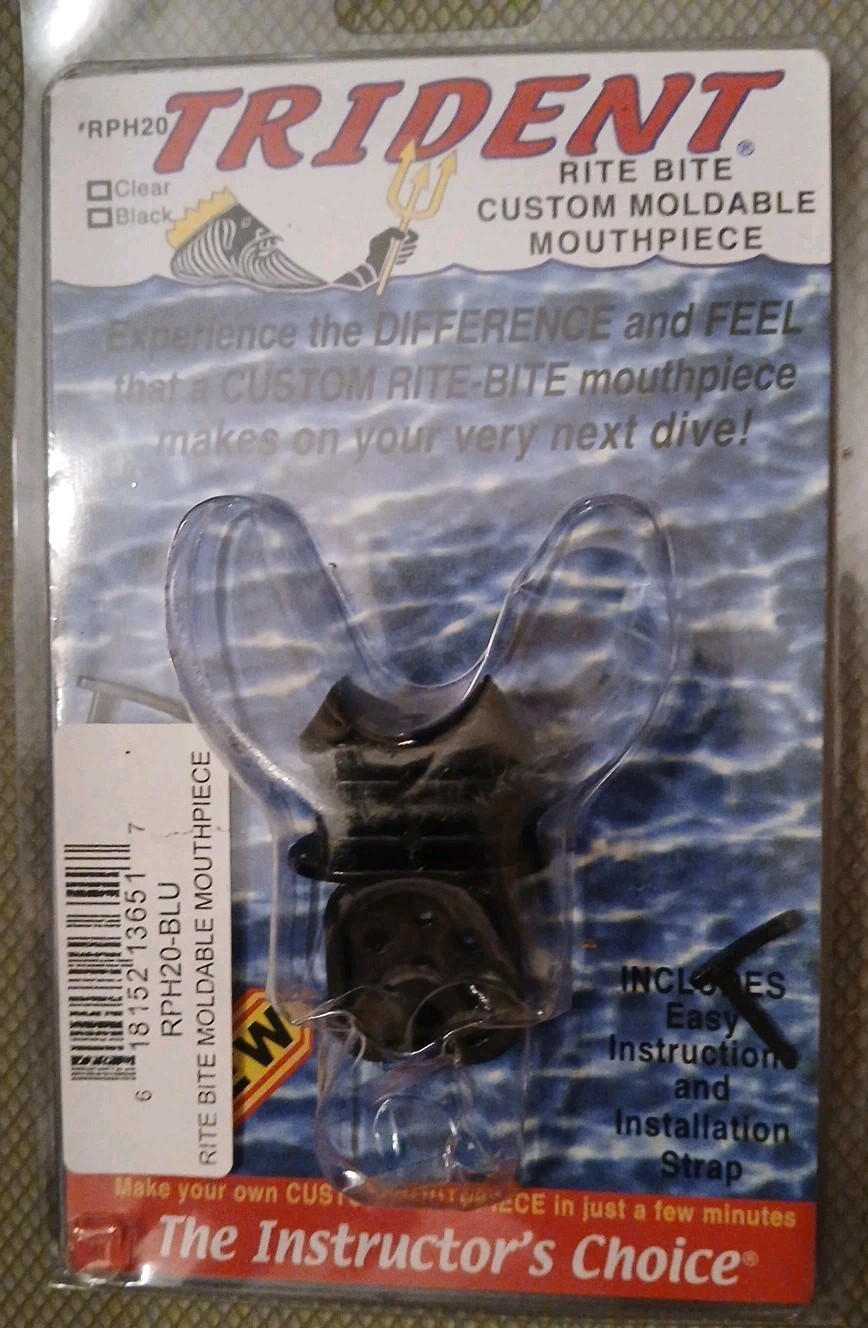 Trident Rite Bite Moldable Mouthpiece RPH20-Blue