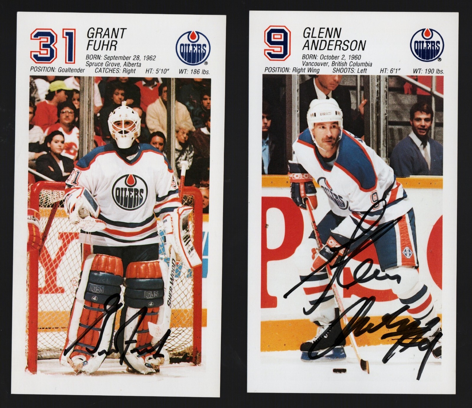 1 990 Edmonton Oilers Signed Complete 22 Postcard Set Stanley Cup Champs Messier