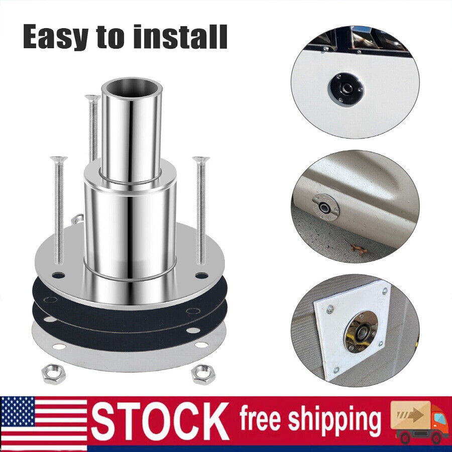 316 Stainless Steel Thru Hull Exhaust Fittings 24mm Pipe Tube for Diesel Heaters