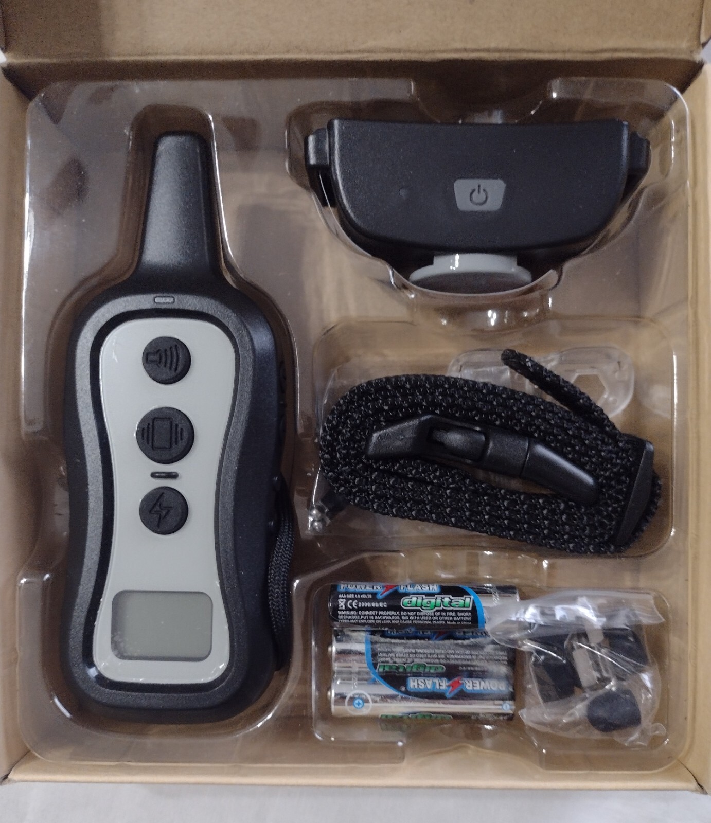 PATPET DOG TRAINING SHOCK COLLAR WITH REMOTE - P-COLLAR 301 (OPEN BOX :BB19-5
