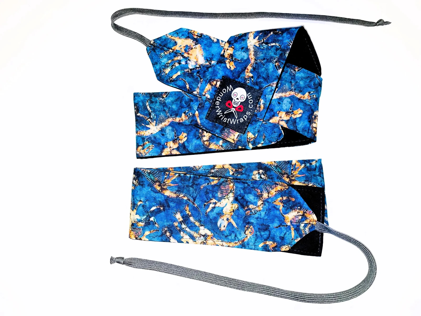Dinosaur Fossil Wrist Wraps for CrossFit, Calisthenics, Gym, Weightlifting