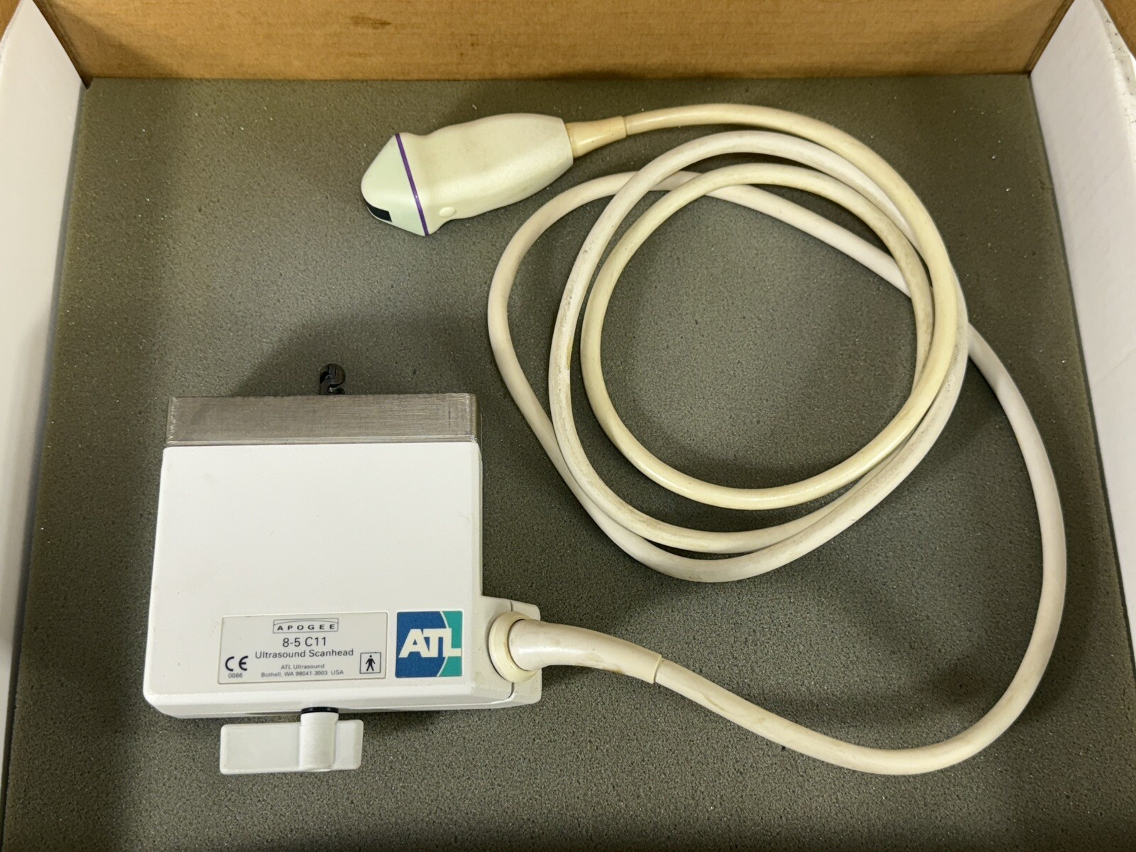 Apogee ATL 8-5 C11 Ultrasound Probe Scanhead ~ 4000-0404-05