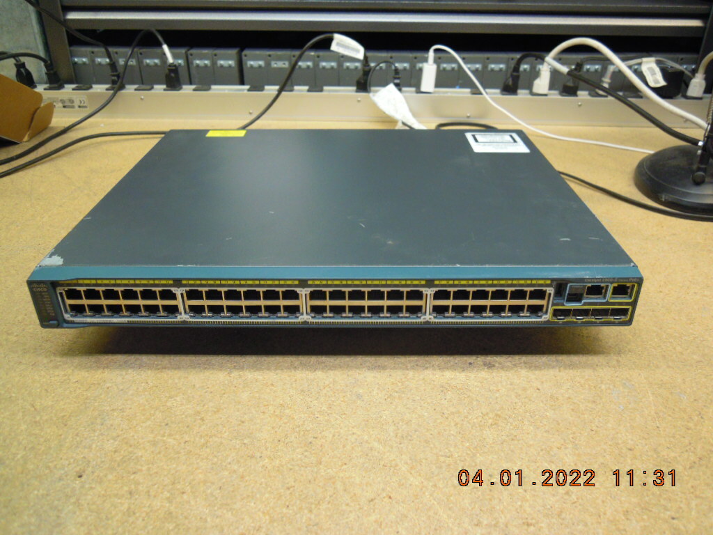 Cisco WS-C2960S-48FPS-L 48-Ports Gig POE+ & 4 x 1G SFP Switch *Port# 16 - No POE