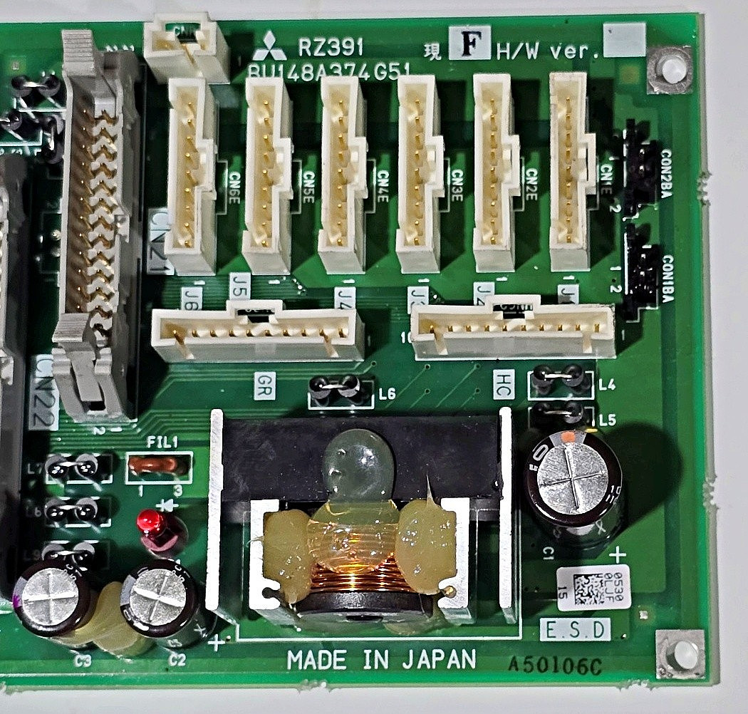 MITSUBISHI RZ391 BU148A374G51 Robot Control Board