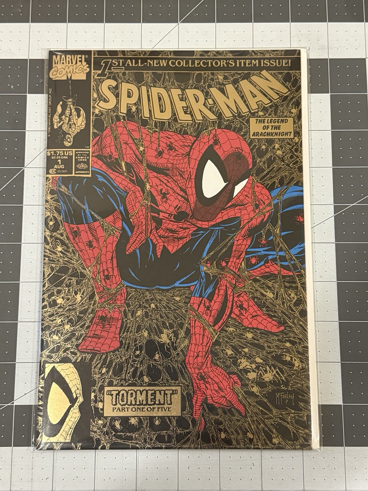 Spider-Man #1 2025 McFarlene Gold Foil Panini Mexico Foil LIMITED to 1000 NM
