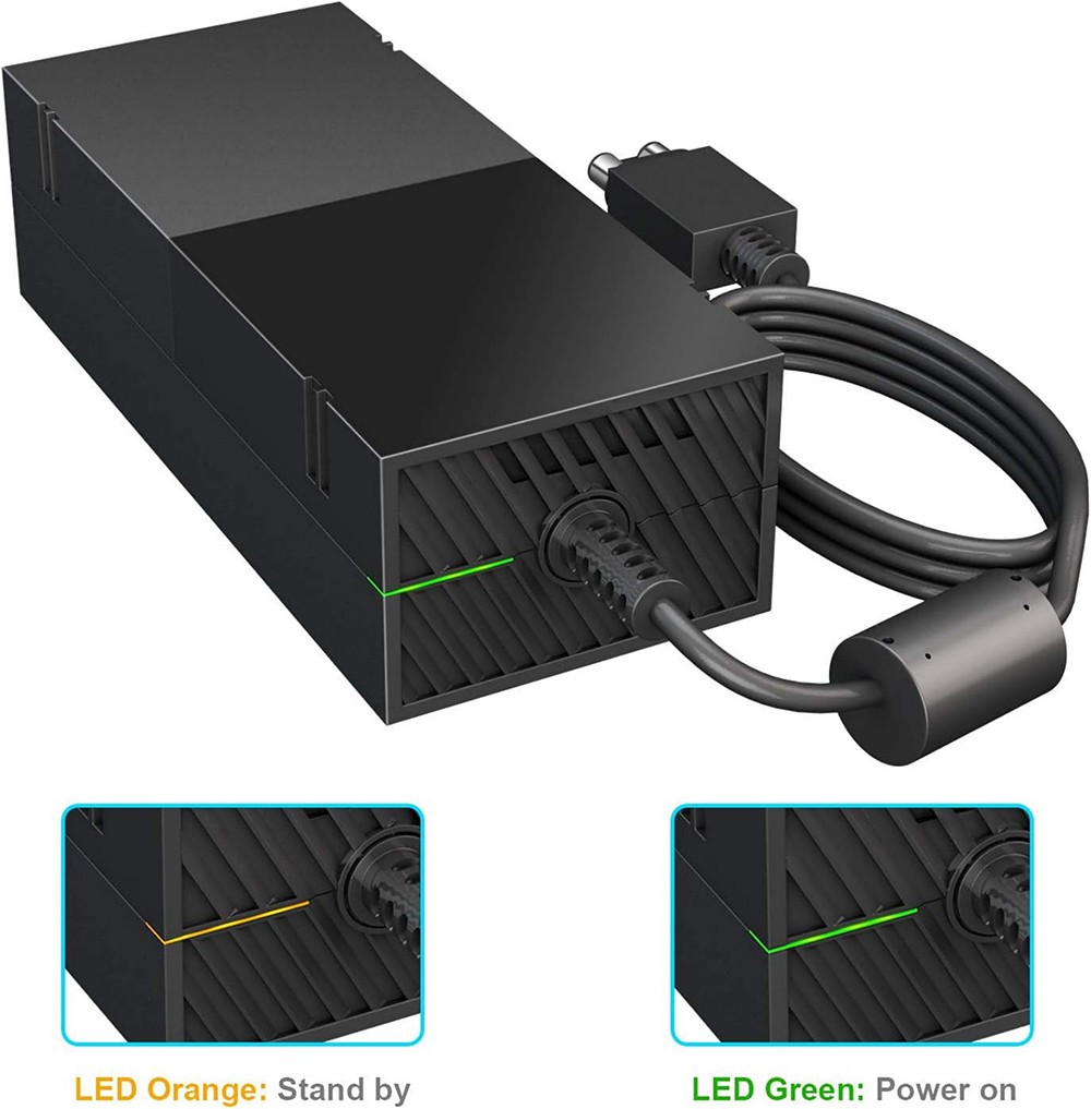 For Microsoft XBOX ONE Console AC Adapter Brick Charger Power Supply Cord Cable