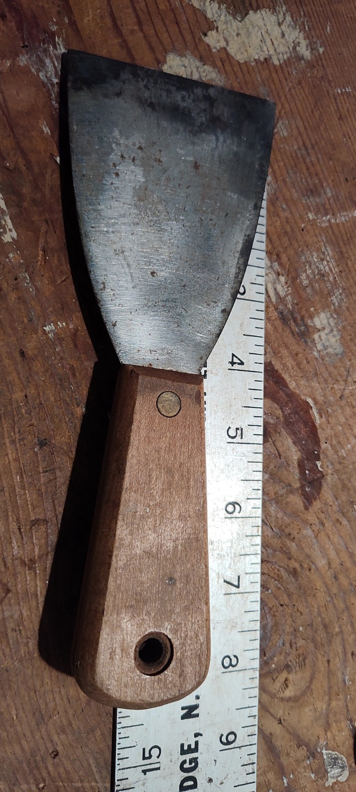 Goodell 8" Putty Knife Wall Scraper  66-35 Metal Blade with Wood Handle