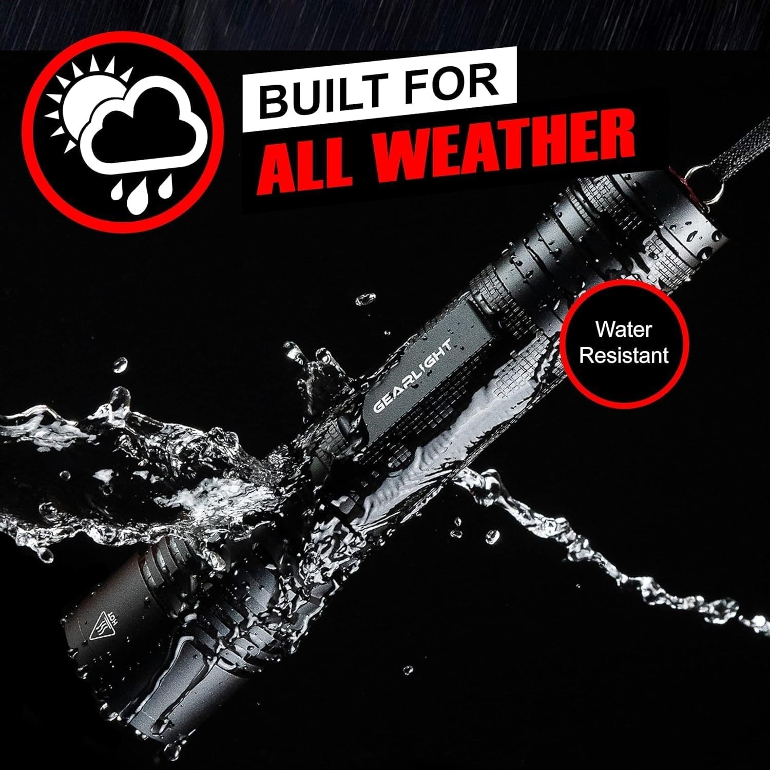 GearLight S2000 LED Flashlight High Lumens - Super Bright & Powerful #00001