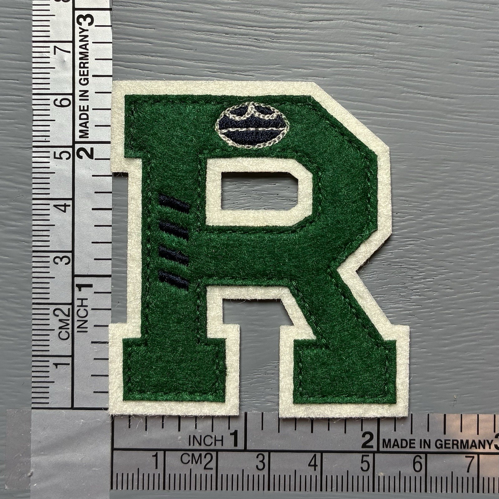 Sew-On Cloth Patch Letter R for Rugby