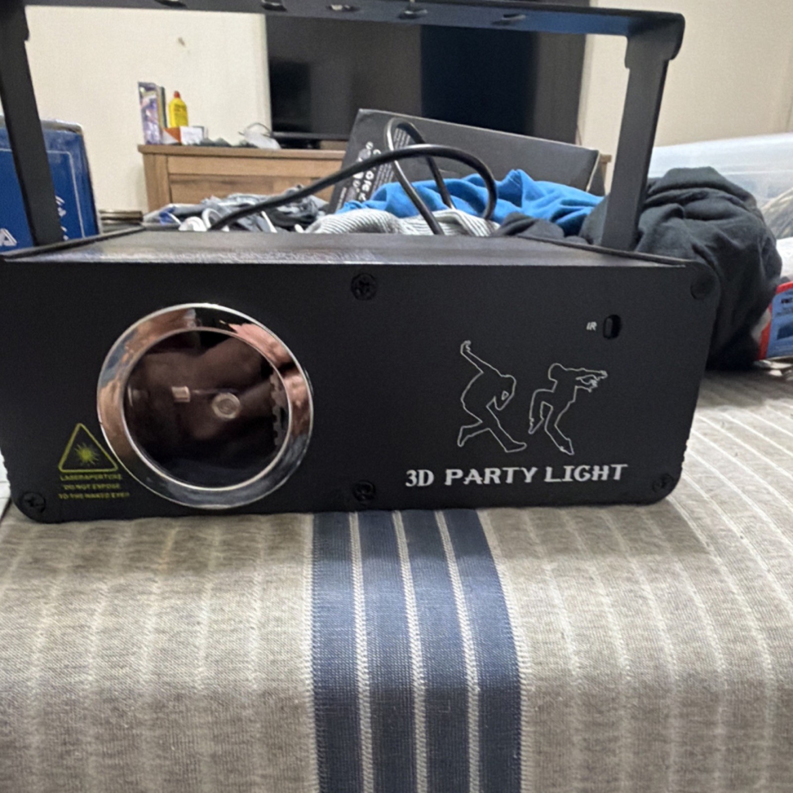 KeoBin 3D Party Light Laser DJ Effect Light, Model X004W5ZEND, DMX Control