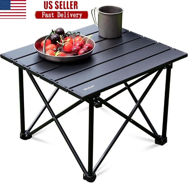 Portable Folding Camping Table Lightweight Waterproof Easy to Clean Quick Setup
