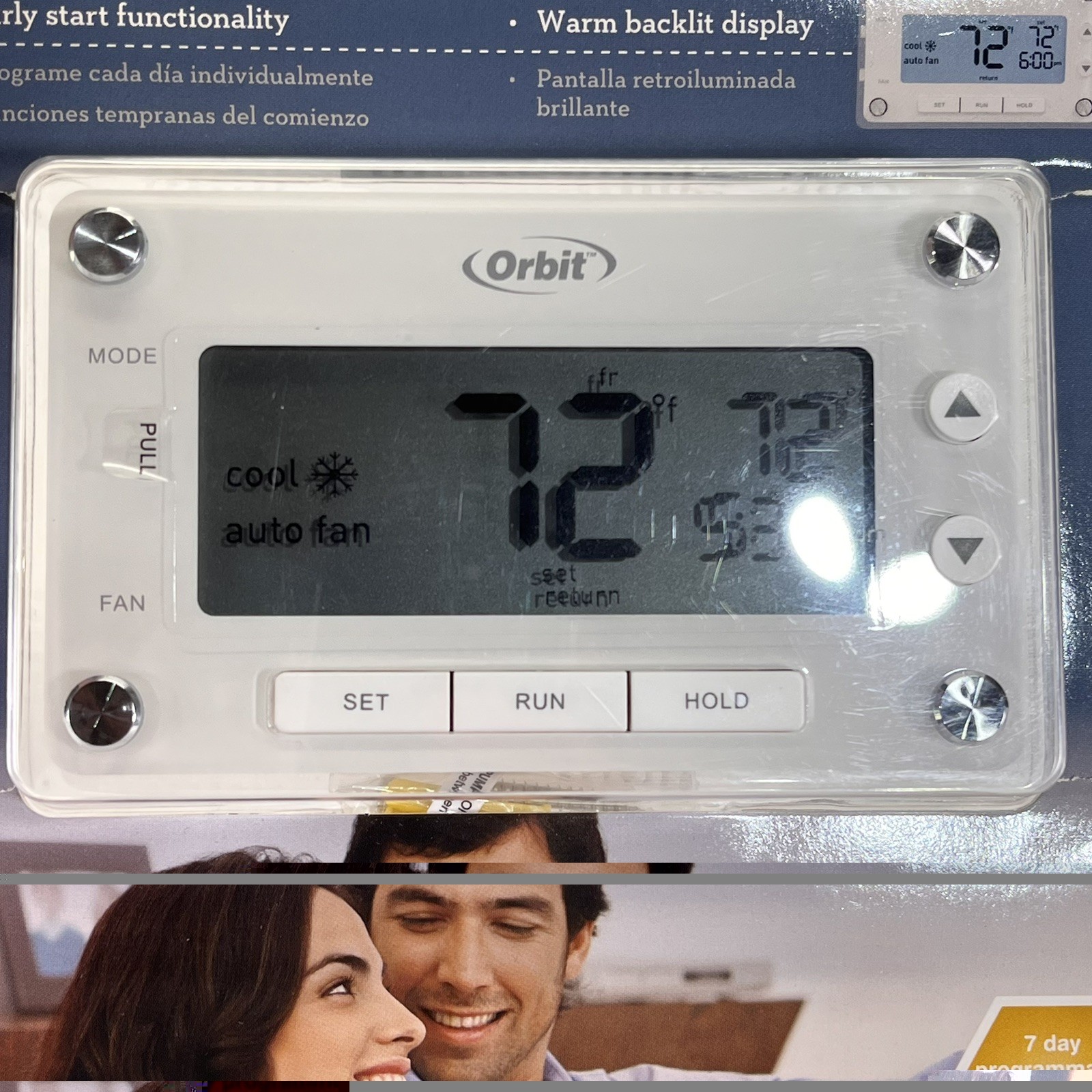Orbit Clear Comfort Pro Thermostat 7 Day Programmable 83521 New